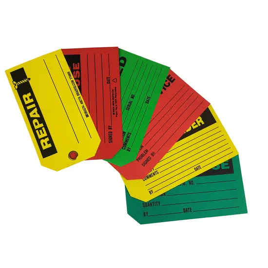Etiqueta de advertencia de papel personalizada Diseño especial Señales de bloqueo Etiquetas de seguridad