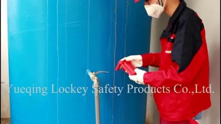 Bloqueo de válvula de bola ajustable de material ABS totalmente aislado, color rojo (ABVL03)