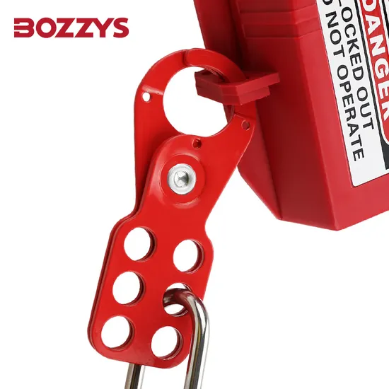 Cerrojo de seguridad industrial Bozzys de 38 mm con 6 orificios
